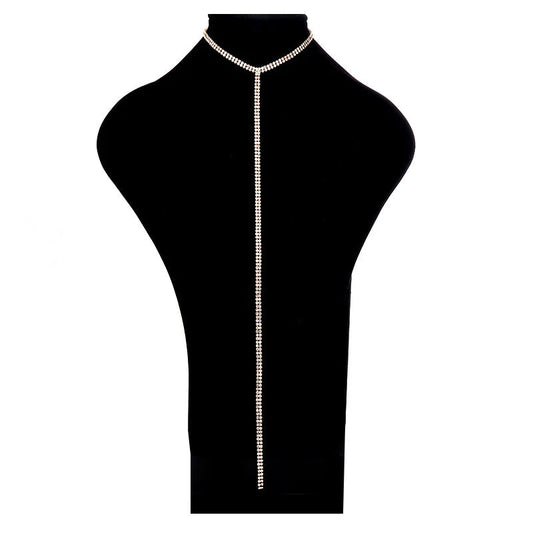 Hazel Rhinestone Chain Choker