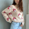Juno Graphic Print Sweater