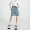 Olive Denim Shorts