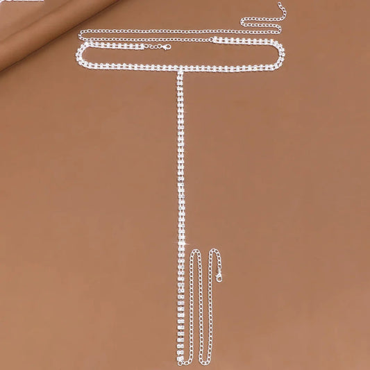 Elle Rhinestone Waist Chain