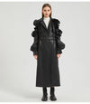 Hazel Long Ruffled Coat