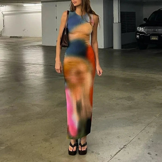 Nina Dye Midi Dress