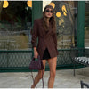 Elle Brown Lapel Blazer