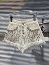 Faye Rhinestone Full Diamonds Shorts