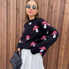 Juno Graphic Print Sweater