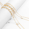 Mira Pearl Cross Chest Necklace