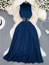 Elle Buckle Denim Dress