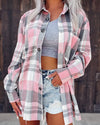 Siena Plaid Long Sleeve Outerwear