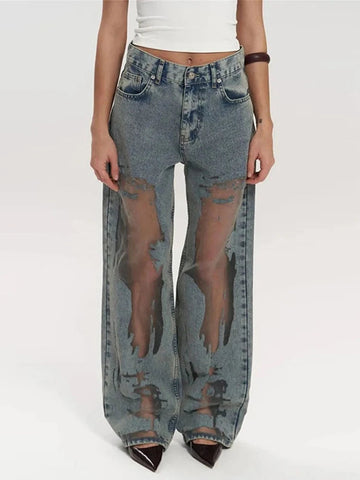 Siena Distressed Ripped Jeans