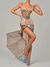 Diana Print Lace Maxi Dress