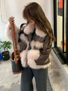 Elle Patchwork leather Jacket