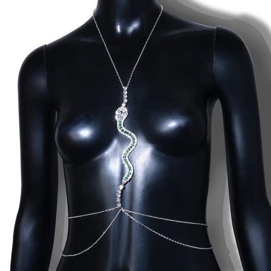 Cleo Green Crystal Chain