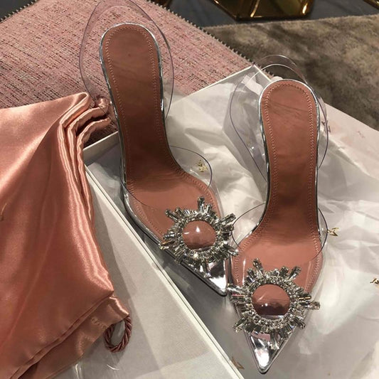 Rhea Crystal High Heels