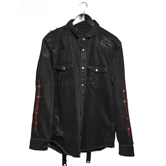 Juno Black Denim Rock Jacket