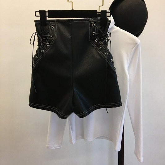 Vera Leather Shorts