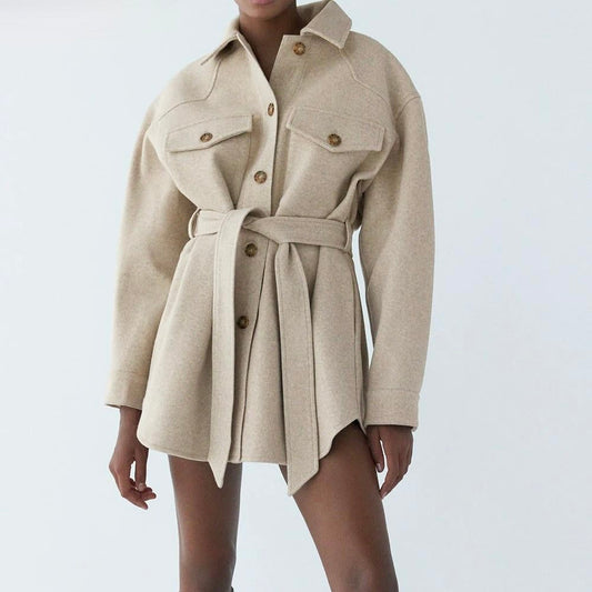 Gia Loose Woolen Coat