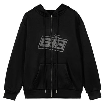 Isla Rhinestone Letter Hoodie