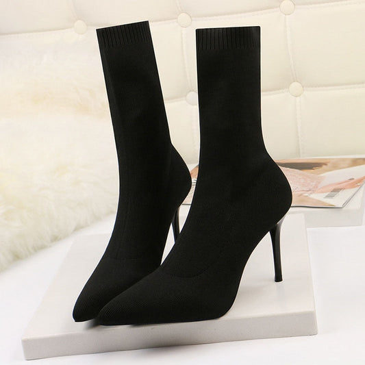 Rhea Knitted High Heels