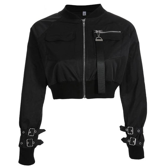 Siena Cropped Bomber Jacket