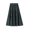 Nina Long Velvet Skirt