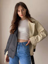 Olive Gianna Leather Jacket