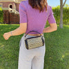 Talia Rhinestone Rivet Crossbody