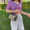 Talia Rhinestone Rivet Crossbody