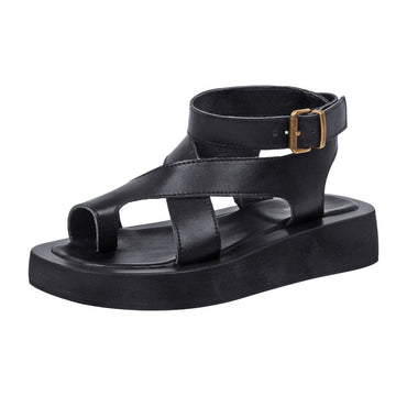 Elle Leather Toe Sandals