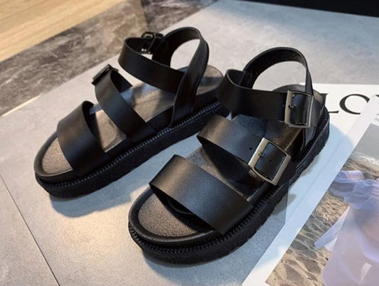 Hazel Leather Platform Sandals