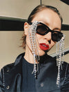 Siena Tassel Rhinestones Sunglasses
