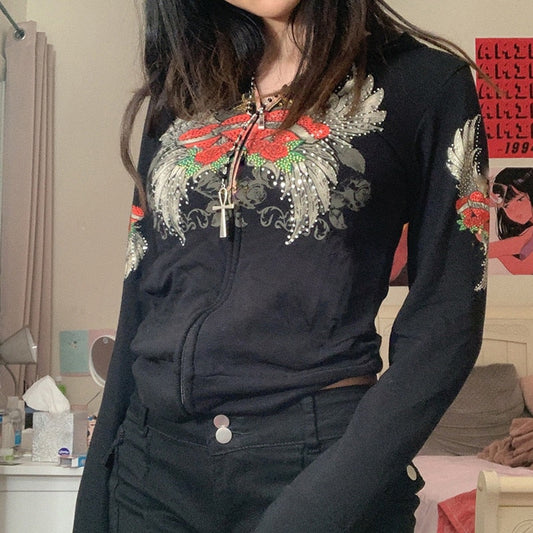 Cleo Rhinestone Hoodie
