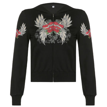 Cleo Rhinestone Hoodie