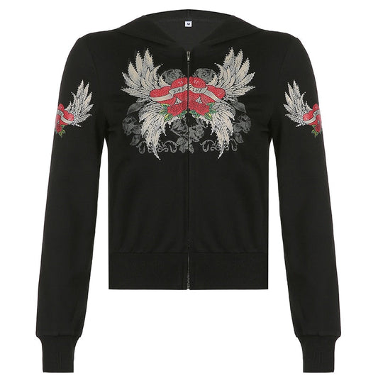 Cleo Rhinestone Hoodie