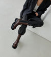 Talia Leather Velvet Shoes