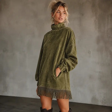 Sable Western Fringe Dress