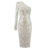 Gia One Shoulder Midi Dress