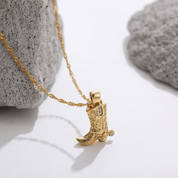 Velvyn Boot Necklace